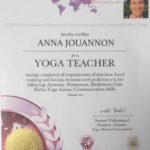 Anna JOUANNON – Yoga Certificate